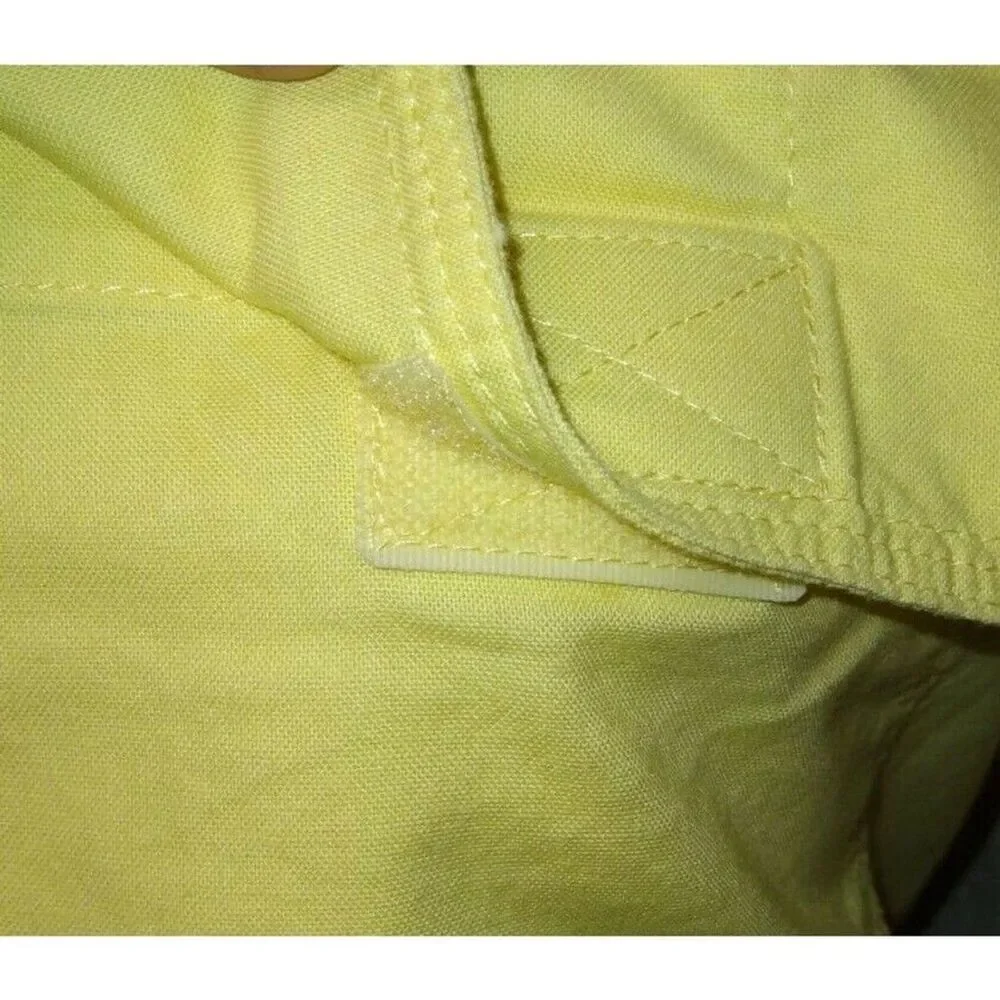 World Wide Sportsman Mens M Vented Fishing Shirt Short Sleeve Lemon Yellow